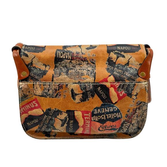 Patricia Nash NEW Old World Traveler Vintage Patch Positano Saddle Bag Purse - Picture 2 of 13